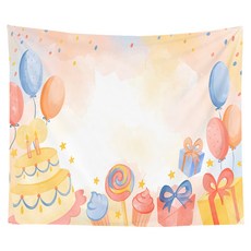 Peyto 生日快樂掛布 背景橫幅, H4