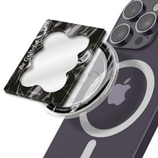 COZ 글로시 미러 투명 마그네틱 스마트톡, 블랙, 1개