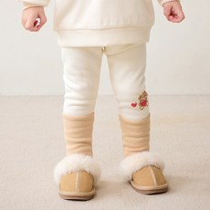 mollimelli 愛心像素撞色絨毛內搭褲