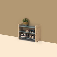 ArAmA 3層鞋櫃, 藍色