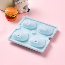 버터 밀크캣 실리콘 얼음틀, 블루, 1개