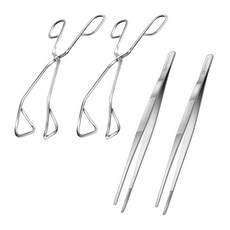 바겐슈타이거 스텐 핀셋집게 2p + 가위형집게 2p, 1세트