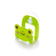 可愛青蛙造型菜瓜布收納架, 綠色, 1個