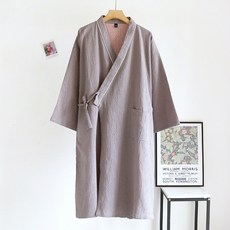 소니오 레이스업 드레스 샤워 가운 M, 01 라일락 그레이, 1개
