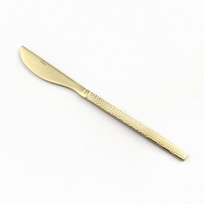 Bogen 韓國製 鎚紋餐具 餐刀, 金色, 1個