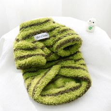 daysoy 寵物條紋柔軟衣服, 1個, 03 巧克力抹茶