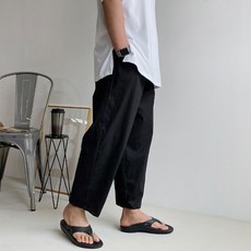 Meosidda 男性棉質鬆緊腰圍氣球褲