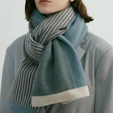 HOW MANY 女性優雅配色雙色圍巾