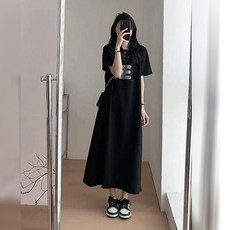 레몬소울 다이앤 프린팅 반팔 원피스 빅사이즈 포함