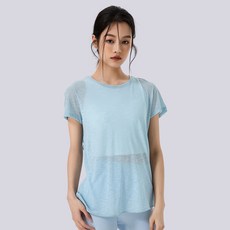 C.O.B 女款輕量寬鬆版型後開衩罩衫短袖T恤