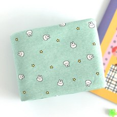 릴리패브릭 스타래빗 30수 후라이스 부드러운 원단, 민트