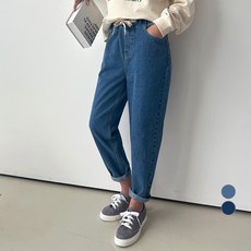 2nd Ground 女款抽繩牛仔哈倫褲