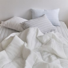 Gitden 泡泡紗夏季涼被, 純白色