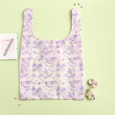 버터 사각사각 마법사 패턴 스탠다드 마켓백 40 x 65 x 15 cm, 밀크캣 아이보리, 1개