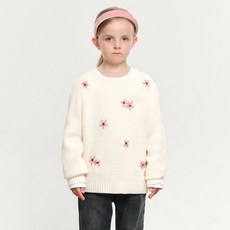 MaritheFrancoisGirbaud 兒童 W FLOWER KNIT PULLOVER
