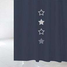 디자인수풀 샤워 커튼 북유럽 스타일 sc433 L 1800 x 1880 mm + 스테인리스 고리 12p + 커튼봉 화이트 풀세트, 1세트, 멀티(혼합)컬러