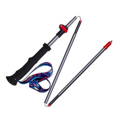 AONIJIE 超輕4段登山杖杖E4205, 紅色的