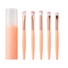 DS 便攜式化妝刷5件組, 橘色, 1個