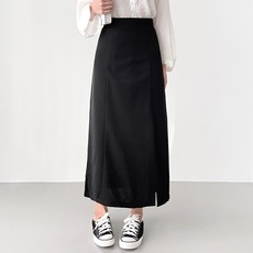 jalbba jean 女款側開衩彈力長裙