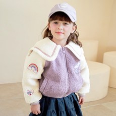 WALTONKIDS 女童 Pretty Girl 羊羔毛鋪棉外套