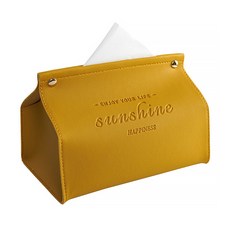 마켓에이 사이드 버튼 사각 티슈케이스, 옐로우