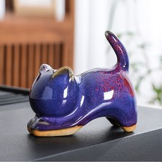 Dobria 陶瓷貓咪居家裝飾擺件 3, 混合色