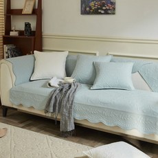 G&Y 法式復古純棉四季防滑沙發墊