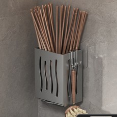 엘로템즈 물빠짐 수저통 8.5 x 12.5 cm, 그레이, 1개