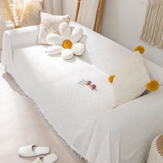 언헤브 북유럽 스타일 소파 커버, 04 크림 헤링본, 1개