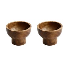 ERATO 木製優格碗/點心碗, 木頭色, 2個