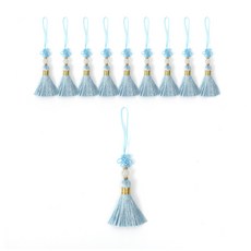 홈앤라이프 短流蘇, 藍色, 10個