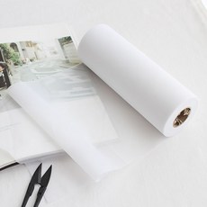 COTS 絲質接著襯布 20 x 1800 cm, 1個, 白色