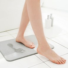 Saenghwalgongsik 珪藻土強力吸水踏墊, 淺灰色