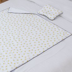 아띠블랑 짱구베개 + 블랭킷 세트, 해피플라워