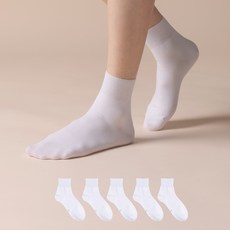 삭피엔스 여성용 얇은 40수 여름 무압박 심리스 단목 양말 5p