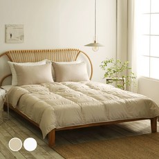 라셀렌 폴란드 거위털 다운 80% 모달 구스이불 봄여름용 440g, 오트밀