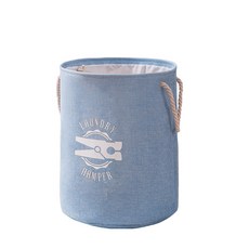 Tanni內布洗衣籃 印花 小 BGN124, 天藍色, 1個