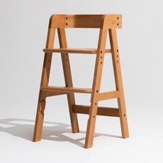 HOO 孩童用圓扶手高腳椅, 木頭棕