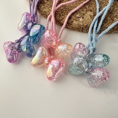 BEASOL 女童極光蝴蝶結髮圈3款x2入組