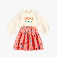 Walton Kids 女童愛心塗鴉刷毛連身裙