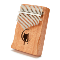 AFECTO 弧形琴鍵月亮貓卡林巴 + 配件組, 1個