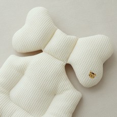 ChezBebe 莫代爾華夫格紋內襯嬰兒車座椅, 老虎款, 1入
