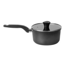 QUEEN SENSE Cuchini Dunkel系列電磁爐適用多功能平底鍋, 黑色, 18cm, 1個