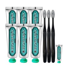 DENTI BUONGIORNO 口臭護理牙膏 100g x 6p+微毛牙刷 3p+旅行用迷你牙膏套組, 1套