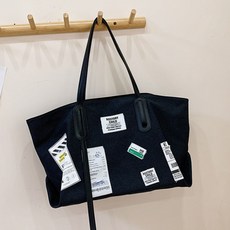 소리달 여성용 비터 캐주얼 대용량 패션 심플 캔버스 숄더백