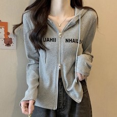 PEONIST 女款雙向拉鍊連帽開襟衫