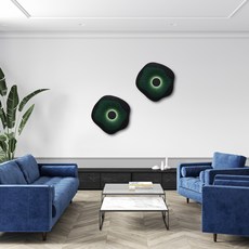 Meliving LED DS Pablo Tona 三色變換 遙控 低頻閃 壁燈 5W, 黑色 + 綠色