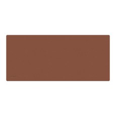 ABKO 皮革辦公桌滑鼠長墊, 棕色的, 1個