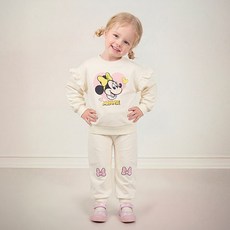 milkmile 迪士尼米妮微笑可愛蝴蝶結上下裝套裝