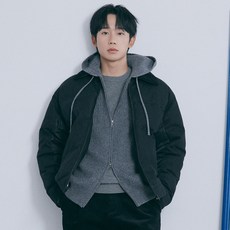 MIND BRIDGE 男士 Do Good 牛仔混紡棉質短版鋪棉夾克 MZDJ8152